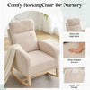 Nursing Rocking Chair Nursery Glider Rocker Armchair for Living Room
