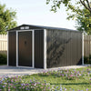 8 x 10ft Garden Shed Metal Apex Roof Outdoor Storage Tool Sheds Lockable Doors