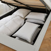 Dusk Windsor Natural Linen Look Double Ottoman Storage Bed RRP £349