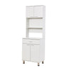 Farmhouse Sideboard Cabinet Kitchen Shelf for Microwave with Door Drawer Shelves