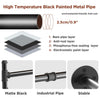 71" Long Industrial Pipe Clothes Rack 3 Base Wall Mounted Rack Towel Bar Holder