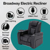 BROADWAY CINEMA 1,2,3,4 SEATER CHAIR BLACK / WHITE WITH TRAY AND WITHOUT TRAY