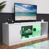 LED TV Stand Cabinet Unit Modern Matt Gloss Door MDF Entertainment RGB Lights UK