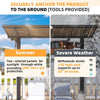 Metal Freestanding Hardtop Gazebo Aluminium Outdoor Pergola Waterproof for Patio