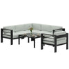 Garden Corner Sofa Set, Garden Furniture Set with Coffee Table