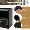 LED Side End Table Storage Nightstand Smart Bedside Table Cabinet Living Room