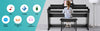 ♬Mustar 88 Graded Hammer Weighted Keys Digital Piano Keyboard Pedal Stand MIDI