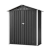Garden Shed 5X2.6FT Metal Apex Roof Free Foundation Storage House Anthracite