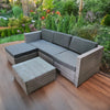 Rattan Garden Furniture Set Seater Wicker Patio Lounge Sofa Chair Table Cushion