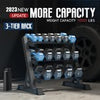 Adjustable 3-Tier 1100LBS Dumbbell Rack Heavy Duty Weight Rack Storage Shelf Gym