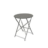 2 Seater Folding Steel Bistro Garden Furniture Set - Anthracite