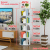 159cm Rotating Bookshelf 5-Tier Rack Display Floor Standing Bookcase Toy Storage