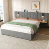 Upholstered Bed With Storage, Ottoman Bed Frame King Size Storage Bed 5ft Grey
