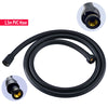 Concealed 2 Way Shower Mixer Square Black 16" Ceiling Shower Head Handset Kit