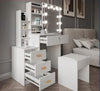 Dressing Table With Drawers Mirror Stool Set Makeup Desk Vanity Table Bedroom