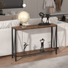 2 Tier Narrow Console Table, Behind Sofa Table for Living Room Hallway Office