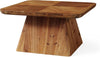 Square Solid Wood Coffee Table, 31.5 Inch Classic Center Table for Living Room