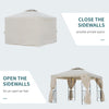 3 x 3M Metal Gazebo Garden Marquee Patio Tent Pavilion Canopy Sun Shade Shelter