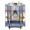 55 INCH KIDS TRAMPOLINE & SAFETY NET STEEL FRAME JUMP EXERCISE CHILD OUTDOOR TOY