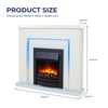 Freestanding Electric Fireplace Suite - Bempton Suite