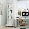 4-Layer 360° Rotating Bookshelf Bookcase Display Floor Standing Storage Rack NEW