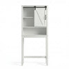Over Toilet Bathroom Storage Cabinet 170cm Freestanding Sliding Door Adjustable