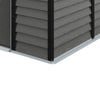 Garden Shed 8 X 7FT Metal Apex Roof With Free Foundation Base Storage House Grey