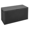 340L Lockable Garden Cushion Box Shed Outdoor Storage Chest Plastic Waterproof