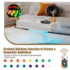 High Gloss Led Coffee Table with Storage Drawers for Living Room Space-Saving