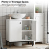 White Bathroom Under Sink Cabinet Basin Storage Cupboard Vanity Unit Eswsnahqjfs