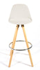 Bar Stools Kitchen Breakfast Chairs Dining Modern Wooden Velvet | Set of 2
