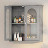 New Bathroom Cabinet With Shelf Wall Mounted For Bathroom Storage Grey