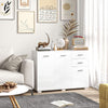 Sideboard, Modern Storage Cabinet w/ 2 Drawers, 3 Doors, Adjustable Shelves, Kit