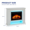 Electric Fireplace with Surround, LED Flame & Mood Light – Endeavour Ebberston