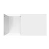 90cm Modern Glass Coffee Table Center Table With LED Light Storage Compartment