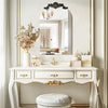 60x90cm Arched Wall Mirror Vintage Wood Bathroom HD Vanity Mirror Over Fireplace