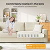 3/4 Seater Corduroy Sofa Jumbo Cord Modern Sofa Couch Seats with 2 Pillows Soft
