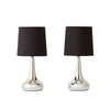 2 x Touch Table Lamps 34cm Dimmer Bedside Lights Living Room Reading Small Lamp