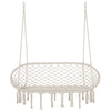 Hanging Hammock Swing Chair Cotton Rope Porch Swing for Indoor Outdoor Patio