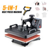 30×38cm 5 in1 Heat Press Machine Digital Transfer Sublimation Printer