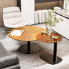 Set of 2 Round Vintage Wooden & Glass Nesting Side Coffee Tables Hallway Bedroom