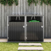 Large Wheelie Bin Storage Garden Bin Shed Dustbin Wheelie Bin Cover Steel 2 Shed