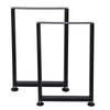2x Metal Table Legs Furniture Legs Replacement Heavy Duty Square Tube Desk Legs