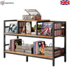 Record Player Stand Vinyl Record Player Storage Cabinet Up to 350 Albums