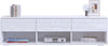 150cm Modern High Gloss TV Stand Cabinet with LED Lights