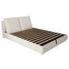 4ft6 Double Bed, Ottoman Bed Frame with Padded Headboard and Under-bed Storage