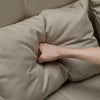 2 SEATER SOFA FABRIC LOVESEAT SOFA CONVERTIBLE PULL OUT SOFA BED GUEST BED BEIGE