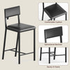 2-Seater High Top Bar Table Set with Upholstered Chairs, Dining Set with Storage