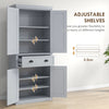 Tall Kitchen Cupboard, Kitchen Pantry Cabinet with Drawer, Shelves