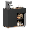 Sideboard Buffet Cabinet with 1 Drawer and 2 Doors for Kitchen-Black